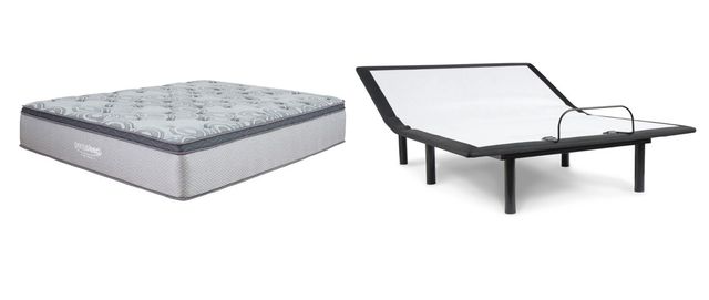 Sierra Sleep® by Ashley® Augusta 2-Piece Wrapped Coil and Adjustable Base King Mattress Set-0