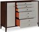 Century® Aria Brownstone/Oxford White Gentleman's Chest-3