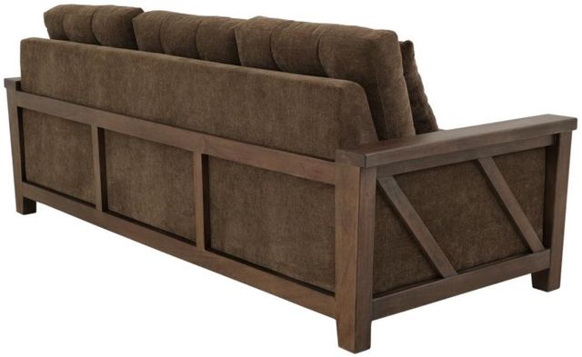 International Furniture Direct Walnut Brown/Reddish Brown Sofa-3