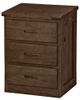 Crate Designs™ Furniture Brindle 30" Tall Nightstand with Lacquer Finish Top Only-0