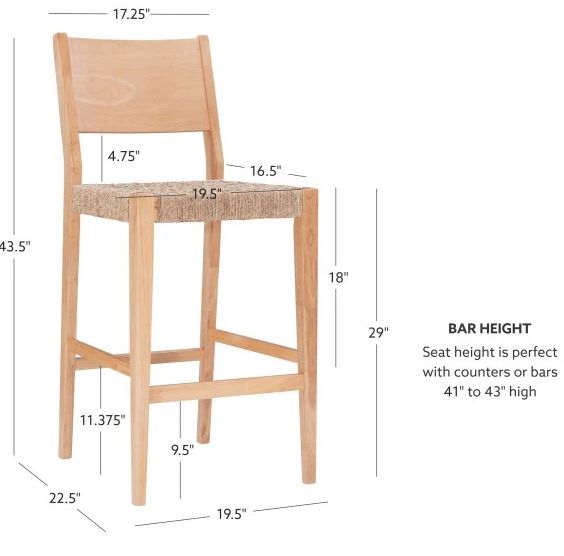 Powell® Cosgrove 2-Piece Natural Bar Stool Set-2