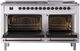 Ilve® Nostalgie II Series 60" White Pro Style Dual Fuel Range-1