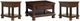 Signature Design by Ashley® Porter 3-Piece Rustic Brown Living Room Table Set-0
