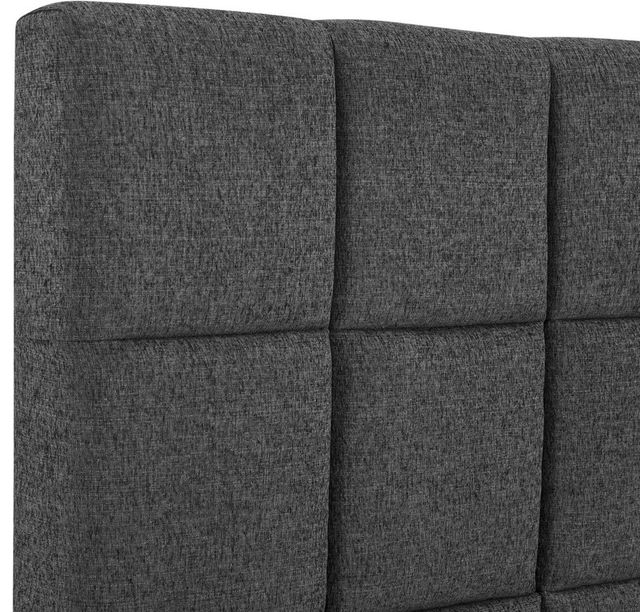 Legends Home Bridger Endurance Graphite Queen Tufted Upholstered Panel Bed-3