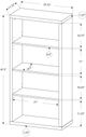 Monarch Specialties Inc. White 48" Bookcase-3