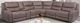 Furniture of America® Demetrius 6-Piece Slate Brown Power Sectional-1
