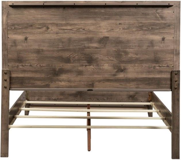 Liberty Furniture Ridgecrest Cobblestone Queen Panel Bed-3