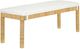 TOV Furniture Amara Cream/Natural Woven Rattan Bench-0