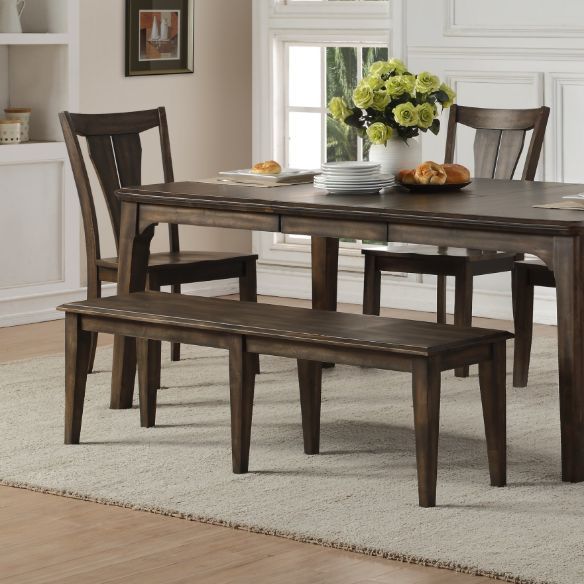 Winners Only® Daphne Deep Gray Dining Bench-1