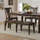 Winners Only® Daphne Deep Gray Dining Bench-1