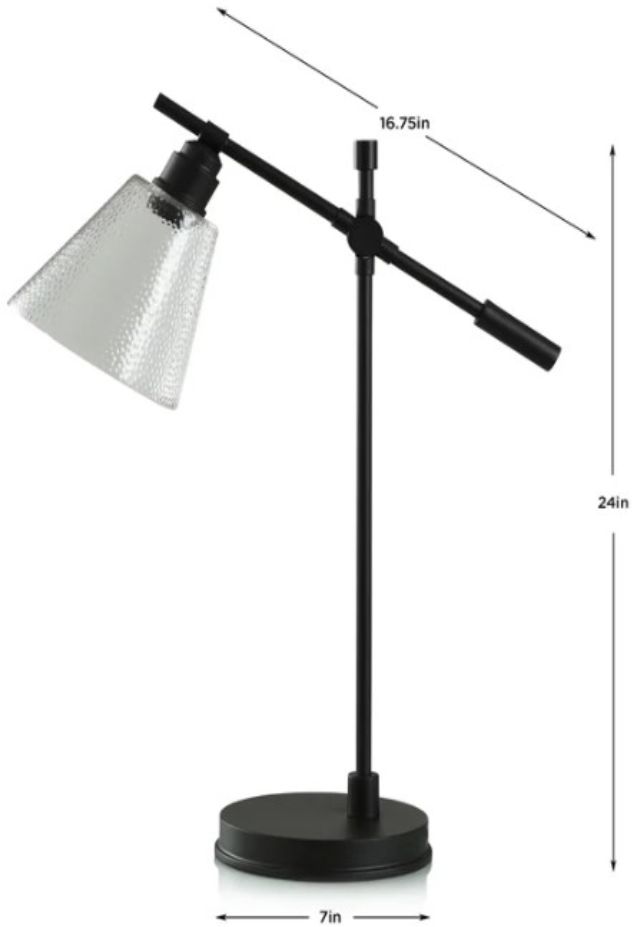 Stylecraft Black Desk Lamp-1