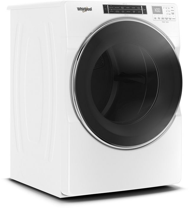 Whirlpool® 7.4 Cu. Ft. White Front Load Gas Dryer-1