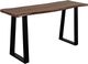 Porter International Designs Manzanita Harvest Console Table with Black Trapezoid Base-0