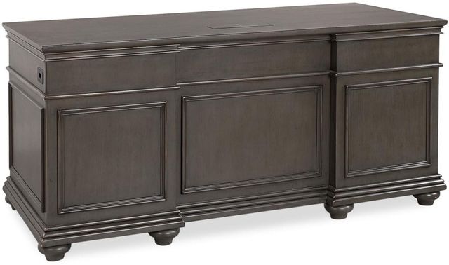 Aspenhome® Oxford Peppercorn 66" Executive Desk-1