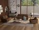International Furniture Direct Alfa Brown Loveseat-1