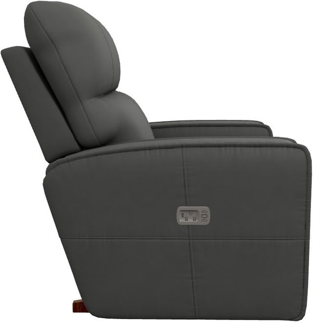 La-Z-Boy® Maddox Slate Leather Power Rocking Recliner with Headrest-2