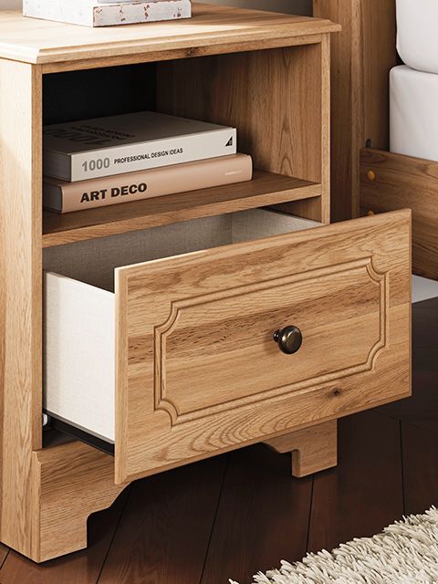 Signature Design by Ashley® Aleaport Warm Brown Nightstand-3