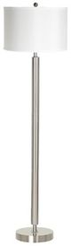 Cal® Lighting & Accessories Brushed Steel Floor Lamp-0