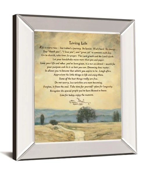 Classy Art Living Life by Bonnie Mohr Wall Art-1