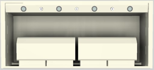 Vent-A-Hood® Designer Series 54" Biscuit Wall Mounted Range Hood-3