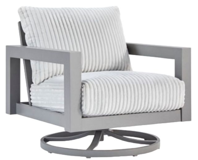 Signature Design by Ashley® Hurley Park Gray Aluminum/Fabric Outdoor ...