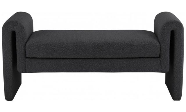 Meridian Furniture Stylus Black 51" Upholstered Bench-1
