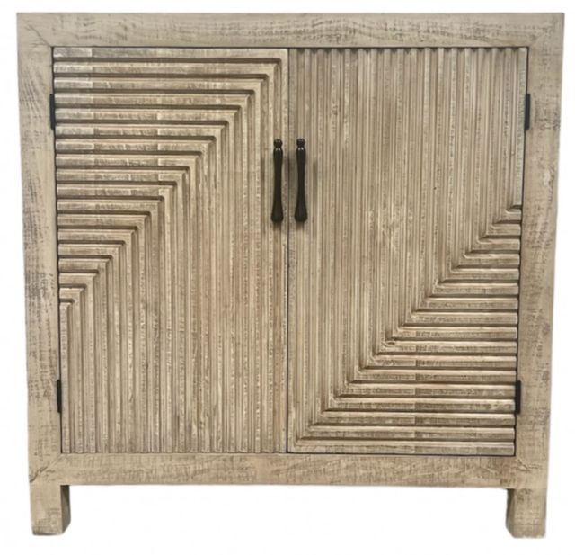 Million Dollar Rustic Cappuccino Console Table with 2 Door-0