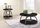 Coaster® Dacre 2-Piece Dark Charcoal Occasional Table with Black Nickel Accent Set-5
