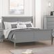 Furniture of America® Louis Philippe 4-Piece Gray Queen Bedroom Set-2