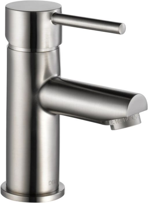 Delta Modern Stainless Single Handle Project Pack Faucet- Low Flow with Drain,1.2 GPM-0