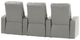 Palliser® Furniture Customizable Pacifico 3-Seat Manual Reclining Straight Home Theater Seating-3