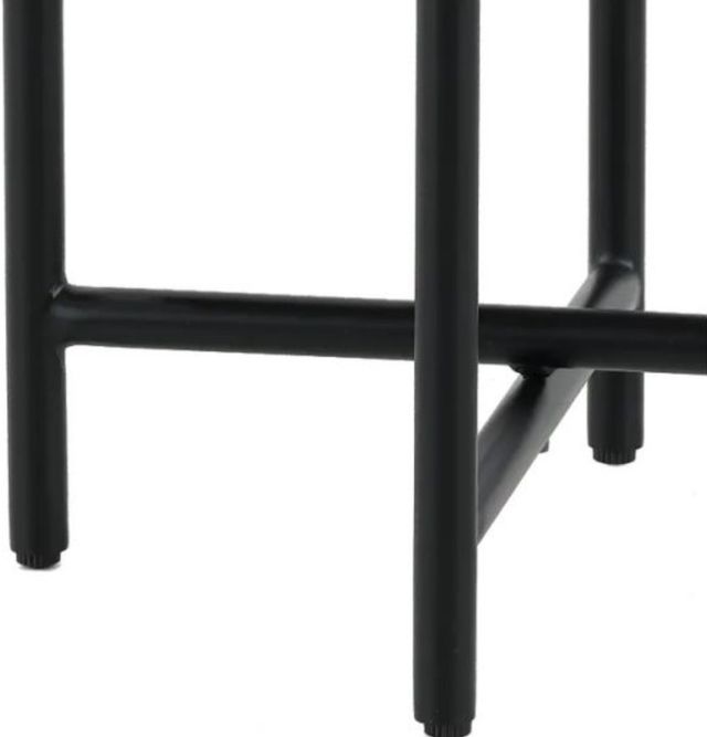 Plank & Hide Jovi Black Aluminum Outdoor End Table-3