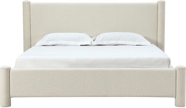 Modus Furniture Burke Cottage Cheese Queen Upholstered Platform Bed-2