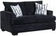 American Wholesale Furniture Derelly Black Loveseat-0