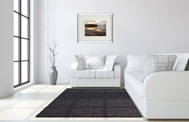 Classy Art Style 2 Golden Lake by Peter Adams Mirror Framed Wall Art-3