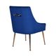 VIG Furniture Modrest Castana 2-Piece Blue/Gold Dining Chair Set-2