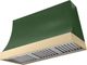 AGA Marquee 48" Cornwall Green Wall Mounted Range Hood with Polished Brass Trim-0