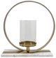 A & B Home Renee Gold Candle Holder-1