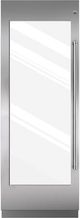 Sub-Zero® 30" Integrated Stainless Steel Wine Storage Door Panel with Pro Handle and Lock-0