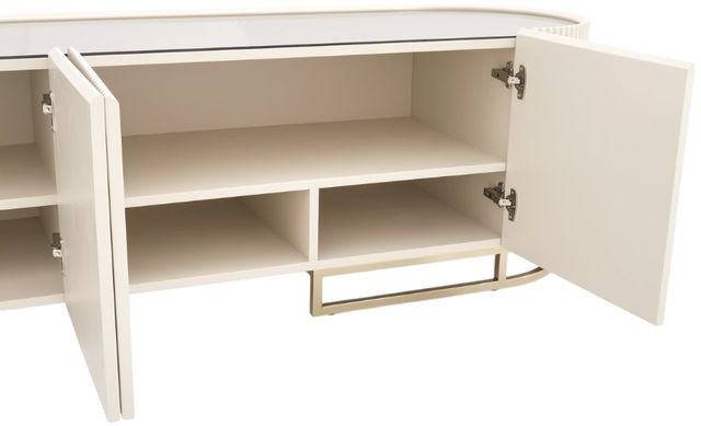 Michael Amini® Lisbon Silken Matte Cream Media Cabinet-3