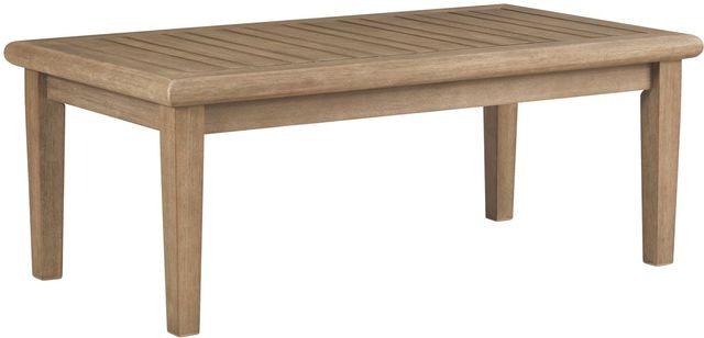Gerianne Outdoor Coffee Table - Grayish Brown