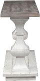 Liberty Furniture Sedona Distressed White Sofa Table with Gravel Top-1