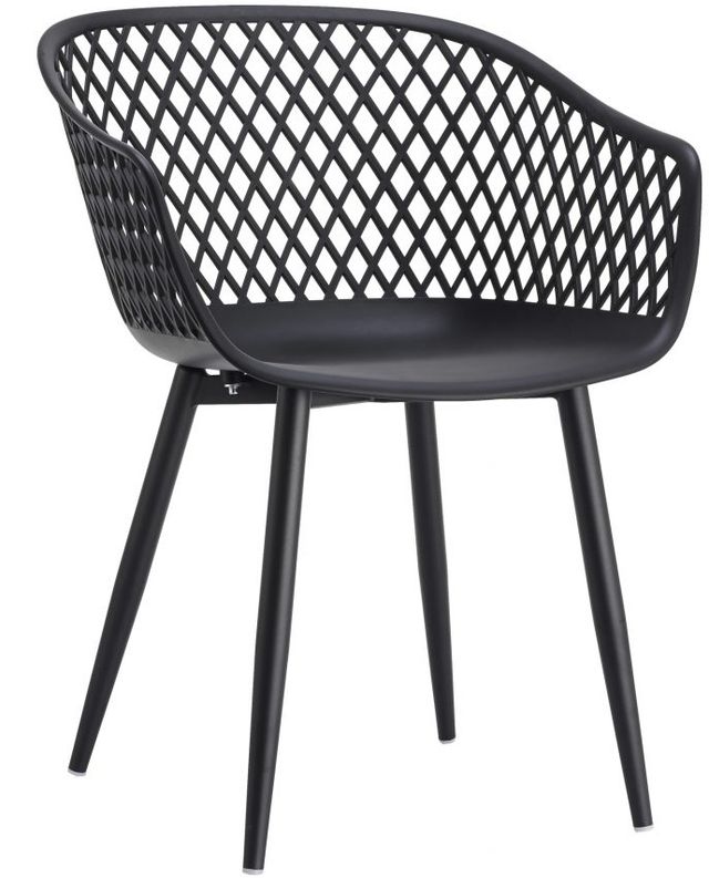 Moe's Home Collection Piazza Black-M2 Outdoor Chair-0