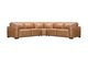 Violino 33476 3-pc Leather Sectional in Caramel-0