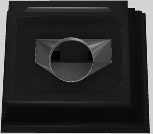 Vent-A-Hood® Designer Series 36" Black Island Range Hood-3