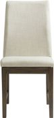 Elements International Dapper Gray/Walnut Upholstered Dining Side Chair-1