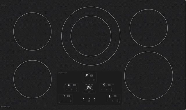 Sharp® 36" Black Induction Cooktop-0