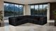 Furniture of America® Nappi Black L-Shape Sectional-2
