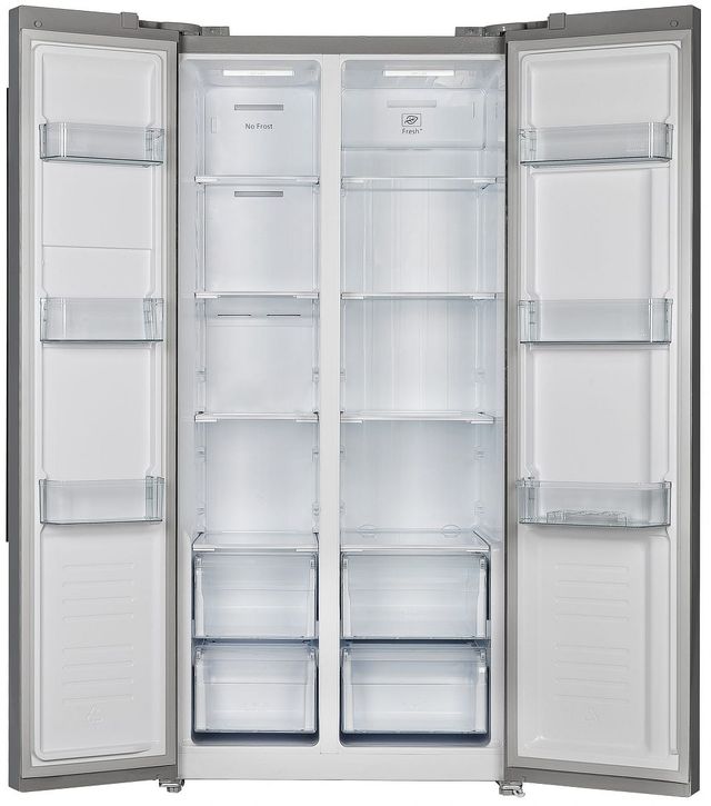 FORNO® Salerno 33" 15.6 Cu. Ft. Stainless Steel Built-In or Freestanding Side-by-Side Refrigerator-1
