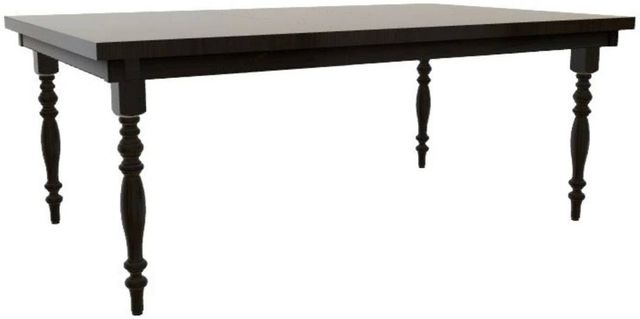 Mavin Customizable 48" x 60" Rectangular Plank Extendable Dining Table with 18" Leaf-0